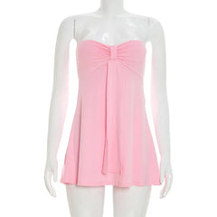 Bow Twist Tube Long Top