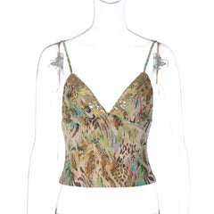 Sequin Strap Cami Top