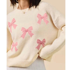Knit Heart/Bow Sweater