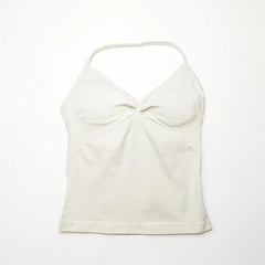 Halter Seamless Tank With Removable Pads