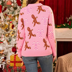Candy Cane Button Down Christmas Cardigan