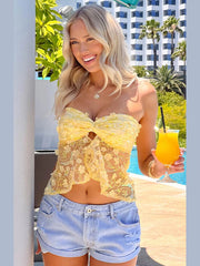 See Through Sequin Tube Top