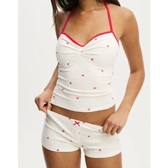 Printed Top And Boxer Shorts Sleepwear Set