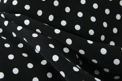 Black Polka Dot Halter Neck Midi Dress