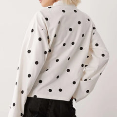 Polka Dot Rugby Polo Shirt