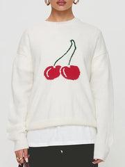 Cherry Print Sweater