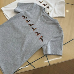 Cartoon Dog Short Sleeve Tee