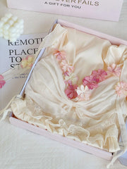 Floral Mesh Frill Lingerie Nightdress