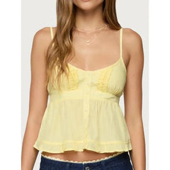 Ruffled Camisole Crop Top