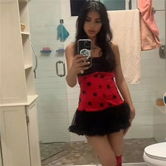 Women’s insect costumes for Halloween, bee and ladybug cosplay set