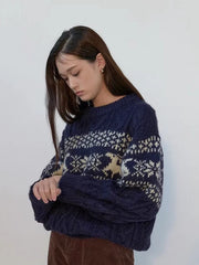 Christmas Knitted Pattern Sweater