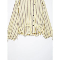 Stripe Drawstring Jacket