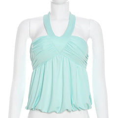 V-neck Strap Halter Tank Top