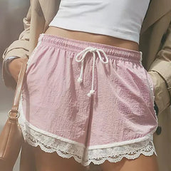 Lace Patchwork Shorts