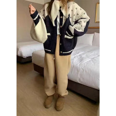 Print Knitted Cardigan