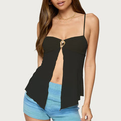 Mesh Cami Slit Top