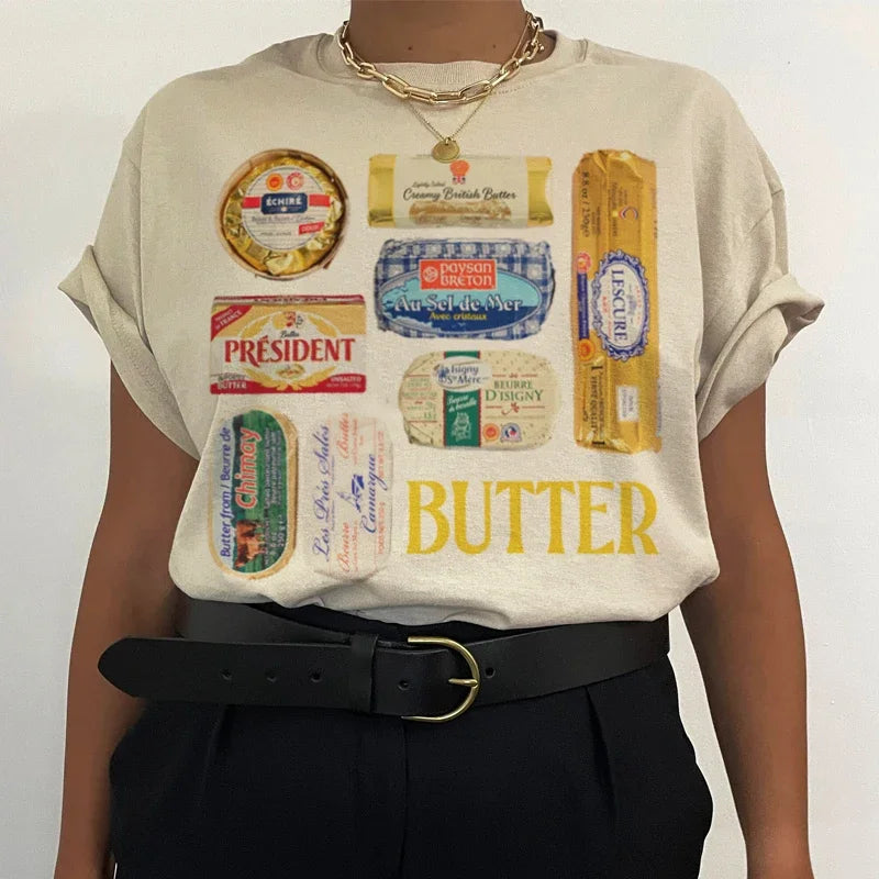 Retro Butter Graphic T-Shirt - Free From Label