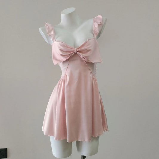 Fairy Hollow Out Bow Nightdress