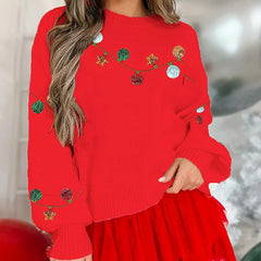 Christmas Lights Sequin Sweatshirt