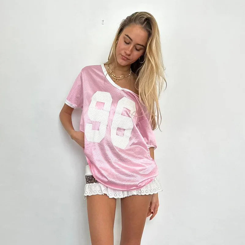 Pink Jersey Number Top – Free From Label