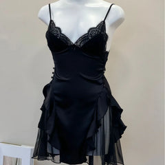 Lace Frill Mini Nightgown