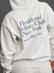 Grey Health and Wellness Club Graphic Hoodie