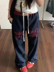 Graphic Letter Print Sweatpants