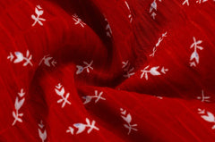 Red Ruffle Tie Up Midi Dress