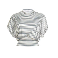 Round Neck Striped Print Pullover T-shirt