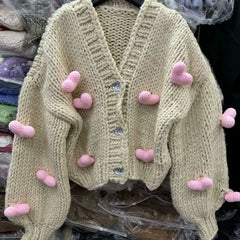 Heart Crochet Cardigan