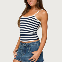 Blue Striped Tank Top