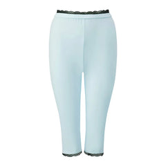 Lace Trim Capri Leggings