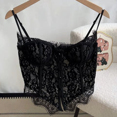 Lace Strapless Bustier Corset Top