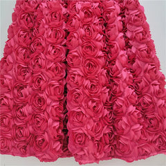 3d Flower Midi Skirt