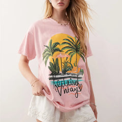 Summer Short Sleeve Printed Graphic T Shirt