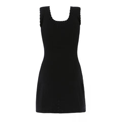 Ribbed Sleeveless Mini Dress