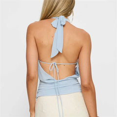 Cowl Neck Metal Ring Tank Top