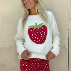 Strawberry Pattern Sweater