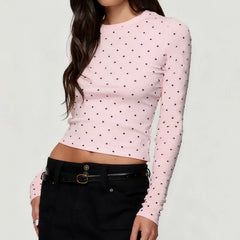 Polka Dot Long Sleeve Top