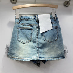 Denim Frill Trim Short Free From Label