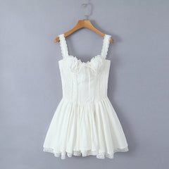 Corset Lace Flare Mini Dress - Free From Label