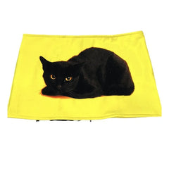 Cat Digital Printed Low Waist Mini Skirt