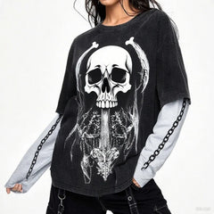 Grunge Gothic Long Sleeve Tee