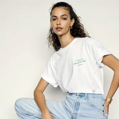 Sporty And Rich Graphic White Tee - Free From Label