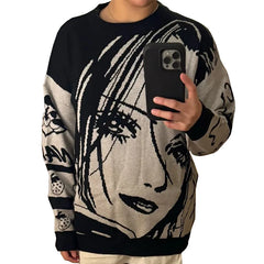 Anime Knitted Sweater Pullover
