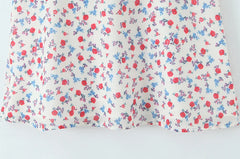 Floral Print Halter Neck Cami Mini Dress