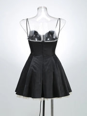 Satin Strap Tulle Dress