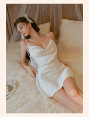 Lace Pachwork Slip Nightdress