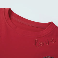 Sequin Santa Claus Face Crew Neck Pullover