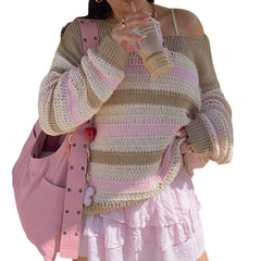 Striped Knit Crewneck